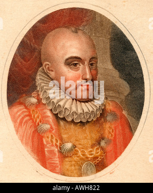 Michel Eyquem de Montaigne, signore di Montaigne, 1533 - 1592. Rinascimento francese filosofo e autore. Dal XIX secolo la stampa. Foto Stock