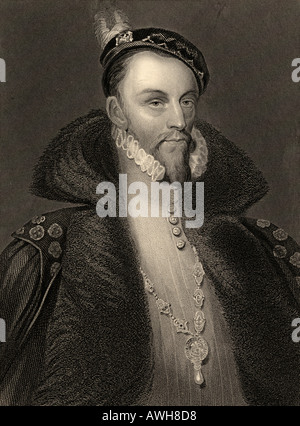 Thomas Radcliffe anche Radclyffe, 3° Conte di Sussex, c. 1525 - 1583, aka Visconte Fitzwalter o Barone Fitzwalter. Inglese lord luogotenente di Irlanda. Foto Stock