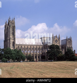 Beverley Minster una grande chiesa gotica d'Inghilterra Parrocchiale parte del Gruppo Chiese maggiori e un edificio elencato East Yorkshire Inghilterra Regno Unito Foto Stock