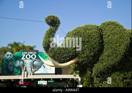 Cancello di ingresso di San Diego Zoo, CALIFORNIA, STATI UNITI D'AMERICA Foto Stock