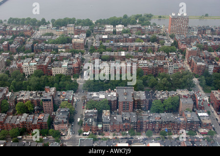 Residences in Back Bay area di Boston Massachusetts, STATI UNITI D'AMERICA Foto Stock