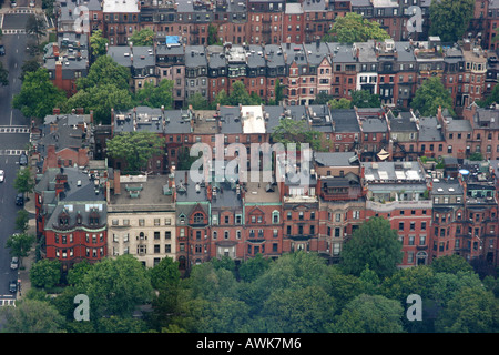 Residences in Back Bay area di Boston Massachusetts, STATI UNITI D'AMERICA Foto Stock