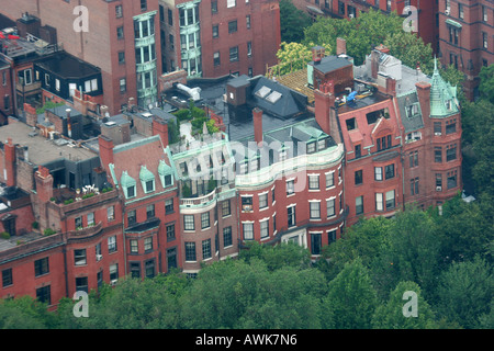 Residences in Back Bay area di Boston Massachusetts, STATI UNITI D'AMERICA Foto Stock