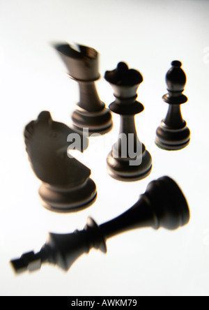 Pezzi degli scacchi Foto Stock