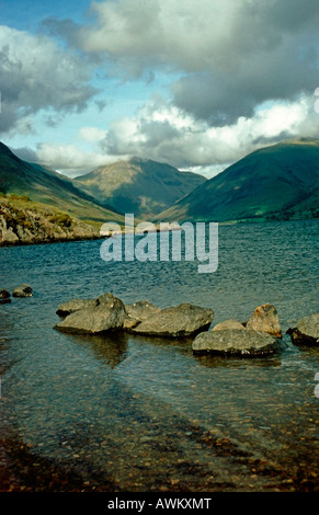 Wastwater, Lake District NP, England, Regno Unito - guardando verso Wasdale Head Foto Stock