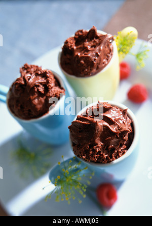 Mousse al cioccolato, close-up Foto Stock