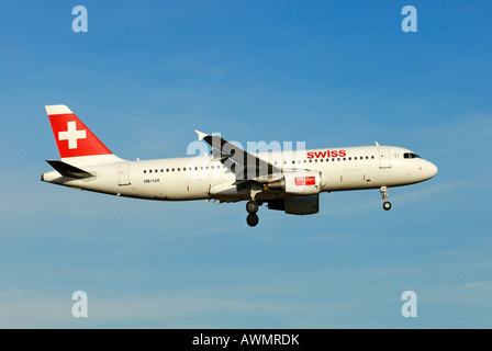 Airbus A320-214 dalla Swiss International Air Lines AG Foto Stock