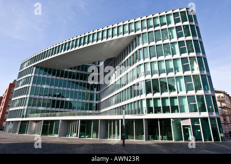 Westhafen Tower, progettato da Schneider e Schumacher Architectural Firm, vincitore del 2004 tedesco di architettura urbana premio, Foto Stock