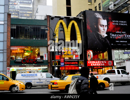 Street a New York, Stati Uniti d'America Foto Stock