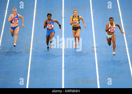 Sparkassen-Cup 2008 Stoccarda Germania Baden-Wuerttemberg da sinistra: Katja WAKAN GER, Angela WILLIAMS USA, Ivet LALOVA BUL, Tahe Foto Stock