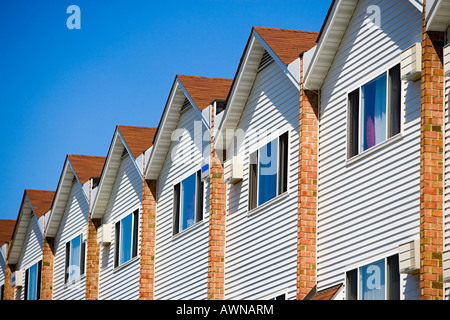 Tratto case nel New Jersey Foto Stock