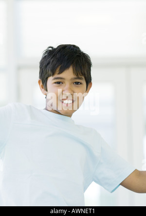 Preteen boy, ritratto Foto Stock