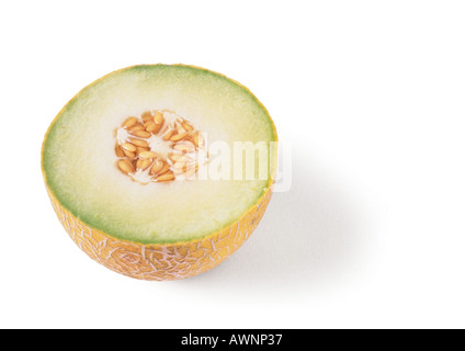 Melone Honeydew metà Foto Stock