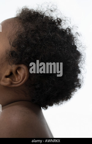 Testa di un bambino Foto Stock