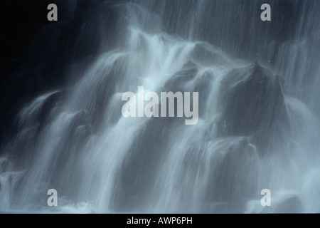 Dettaglio, cascate, Lune River, Tasmania, Australia, Oceania Foto Stock