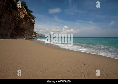 Cala Luna Beach, fantasia-quali la spiaggia vicino a Cala Gonone, Sardegna, Italia, Europa Foto Stock