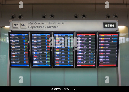 Il nuovo aeroporto di Suvarnabhumi, Bangkok, Thailandia, Asia Foto Stock