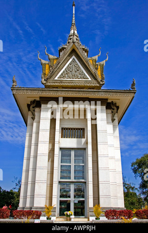 Pagoda, Choeung Ek, Killing Fields, Cambogia, Asia Foto Stock