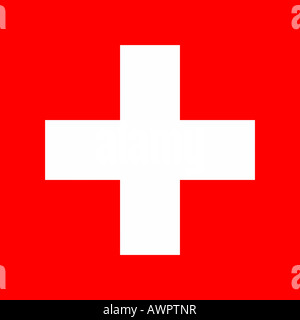 Bandiera della Svizzera - grafica Foto Stock