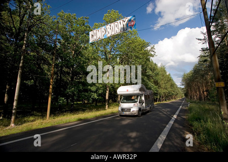 Camper, campeggio Borny, Stare Splavy, Cechia Foto Stock