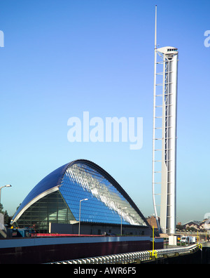 Il Glasgow Science Centre e Torre di Glasgow Glasgow Scozia Scotland Foto Stock