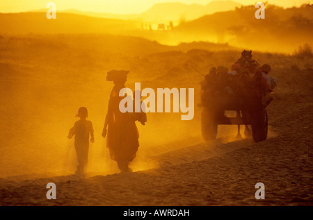 Pushkar Camel Fair, Rajasthan Foto Stock