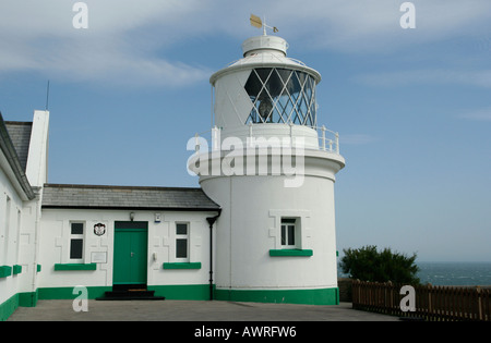 Incudine Point Lighthouse Tower, Durlston Country Park, Swanage, Isle of Purbeck, Dorset, Regno Unito Foto Stock