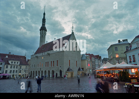 Il Municipio nella Città Vecchia di Tallinn, Estonia Foto Stock