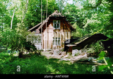 Una vecchia casa in Swetlogorsk, Russia Foto Stock