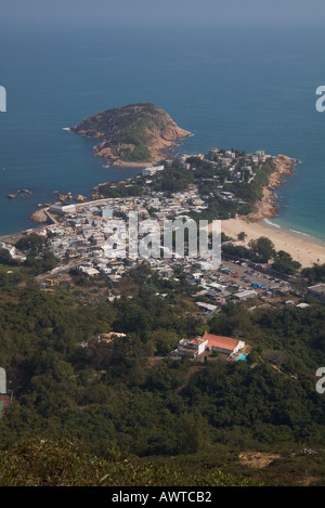 Dh SHEK O HONG KONG Shek o country park view da draghi sentiero Foto Stock