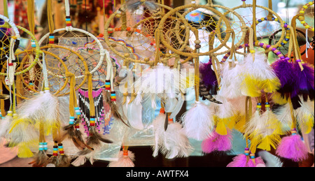 Dettaglio del sogno Catturatori a Pow Wow, Kahnawake, Quebec, Canada Foto Stock