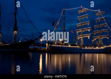 La Tall Ships " Race 2007 Århus Aarhus Danimarca Foto Stock