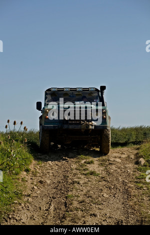 Landrover Defender 90 offroad Foto Stock