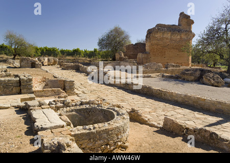 Il Portogallo Algarve Milreu sito archeologico romano a Estoi Foto Stock