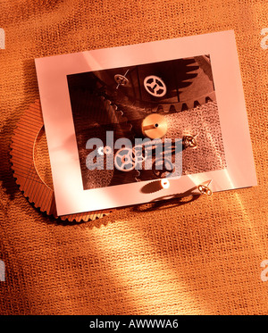 Assortimento assortiti collage ingranaggi industriali di settore Foto Stock