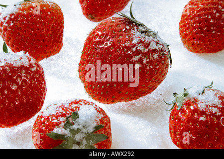 Confetti di fragole, close-up Foto Stock