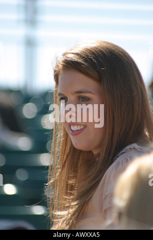 La principessa Beatrice alla Veuve Clicquot Gold Cup finale Polo Cowdray Park Midhurst 2005 Foto Stock