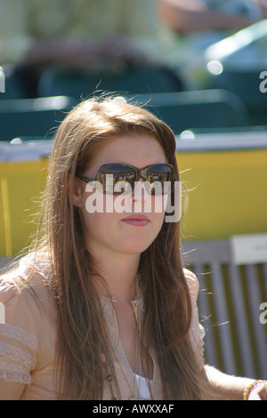 La principessa Beatrice alla Veuve Clicquot Gold Cup finale Polo Cowdray Park Midhurst 2005 Foto Stock