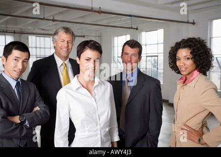 Ritratto di gruppo di gente di affari Foto Stock