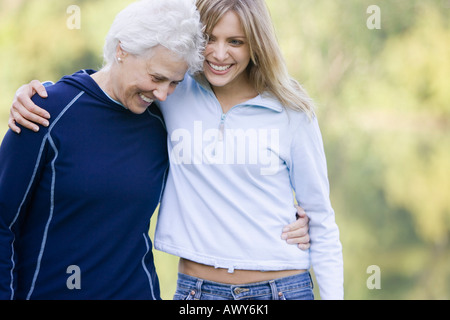 Ritratto di Madre e figlia Foto Stock