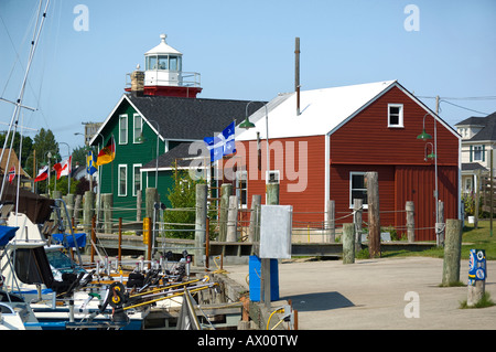 Rogers Street Villaggio di Pescatori e Museo due fiumi WI Foto Stock