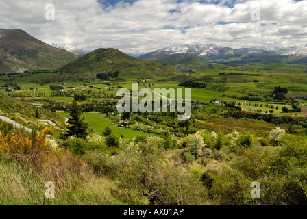 Giunzione freccia Arrowtown bacino Wakatipu vicino a Queenstown Isola del Sud della Nuova Zelanda Foto Stock