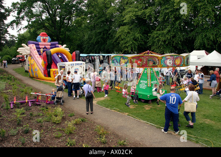 Regno Unito Worcestershire Evesham parco divertimenti per bambini sui giardini Workmans Foto Stock