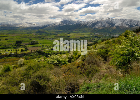 Giunzione freccia Arrowtown bacino Wakatipu vicino a Queenstown Isola del Sud della Nuova Zelanda Foto Stock