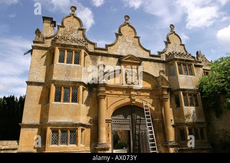 Regno Unito Worcestershire Gatehouse a Stanway House Foto Stock