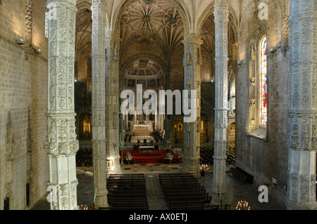Mosteiro dos Jeronimos (Hieronymites monastero) a Lisbona, Portogallo, Europa Foto Stock
