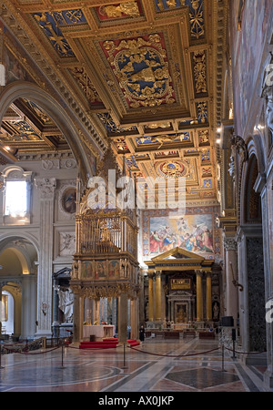 Cattedrale di San Giovanni in Laterano, Roma, Italia Foto Stock