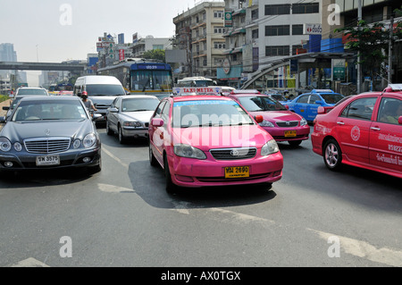 Taxi, Bangkok, Thailandia, Sud-est asiatico Foto Stock