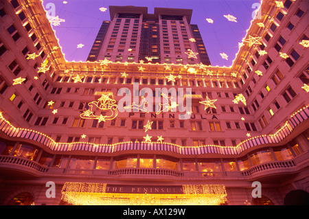 Cina, Hong Kong Kowloon, Tsim Sha Tsui, Peninsular Hotel Foto Stock