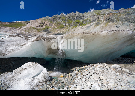 Monte Grossglockner gruppo e sul ghiacciaio Pasterze, parco nazionale Hohe Tauern, Carinzia, Austria Foto Stock